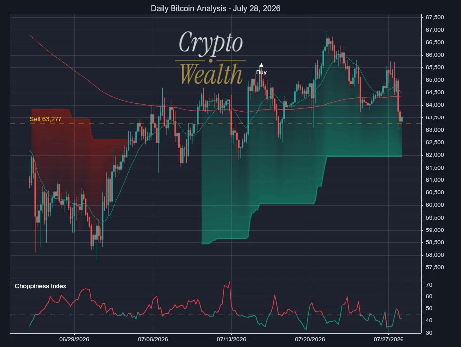 Bitcoin Analysis July 28, 2026: 255 Points Above Sell Line