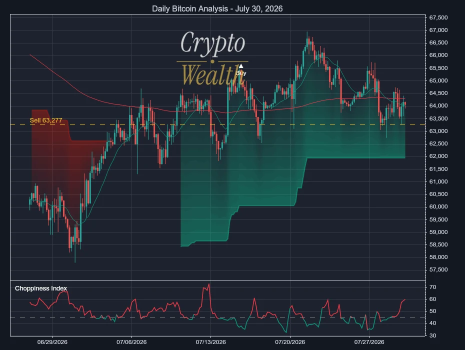 Bitcoin Analysis July 30, 2026: 63,277 Line Defines Risk