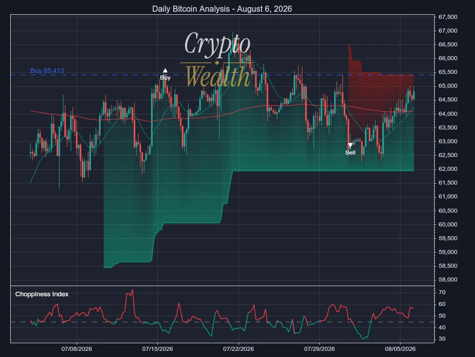 Bitcoin Analysis August 6, 2026: 585 Points From Entry
